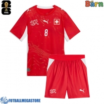 Fotballdrakt Barn Sveits Remo Freuler #8 Hjemmedraktsett VM 2026 Kortermet (+ Korte bukser)